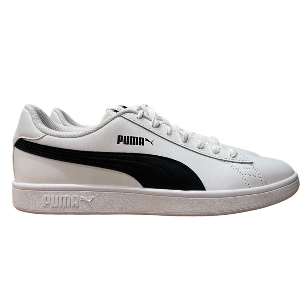 Puma Smash V2 White/Black Leather Sneaker Size 11 Women